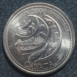 Canada 25 cents, 2000...