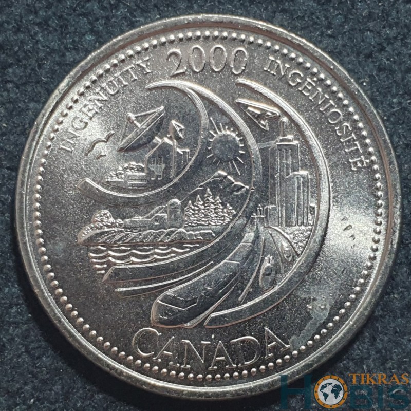 Kanada 25 centai, 2000 Išradingumas KM380