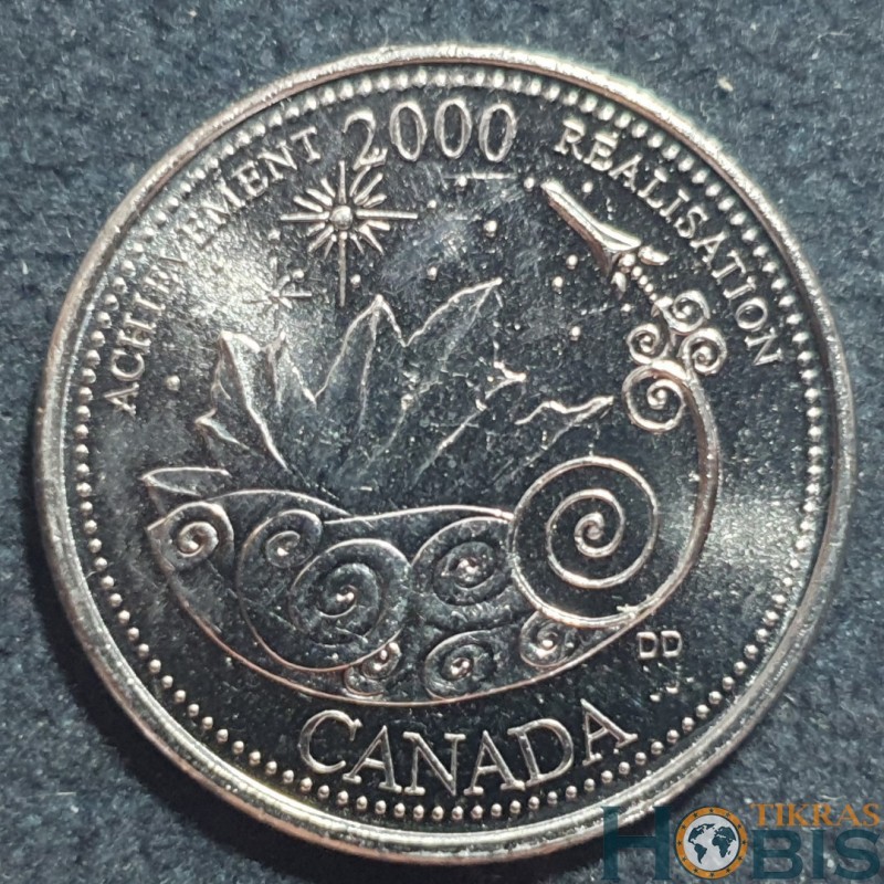 Kanada 25 centai, 2000 Pasiekimas KM381