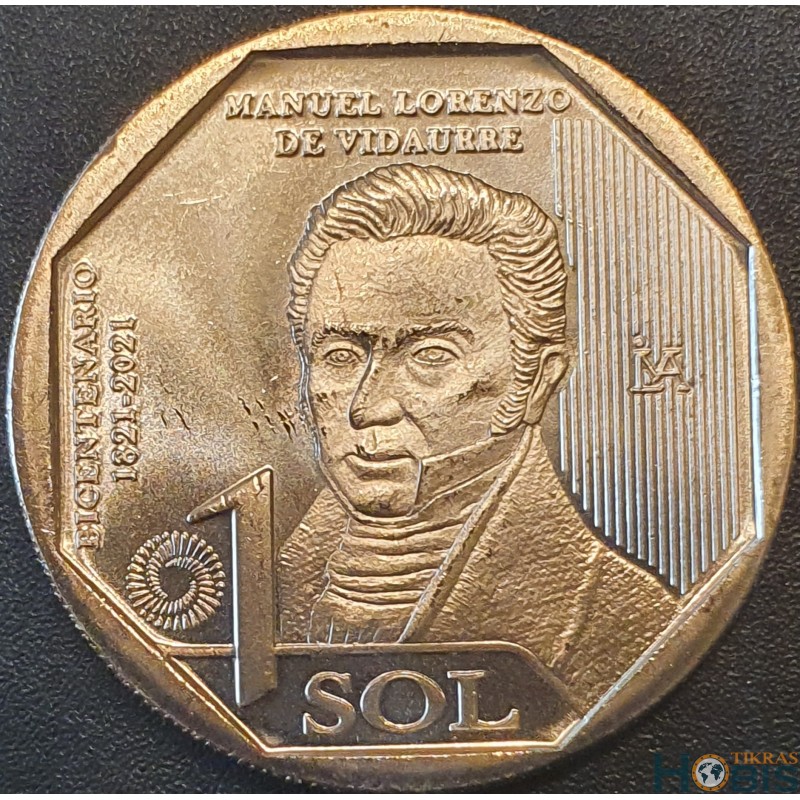 Peru 1 sol, 2022 Manuel Lorenzo de Vidaurre UC119
