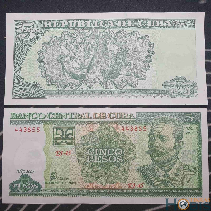 C 5 pesos, 2007 P-116j