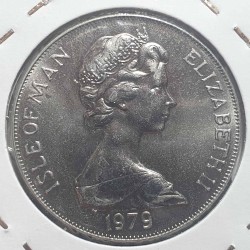 Isle of Man 1 crown, 1979 1000th Tynwald. East Indiaman KM49