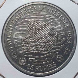 Seišeliai 25 rupijos, 1983...