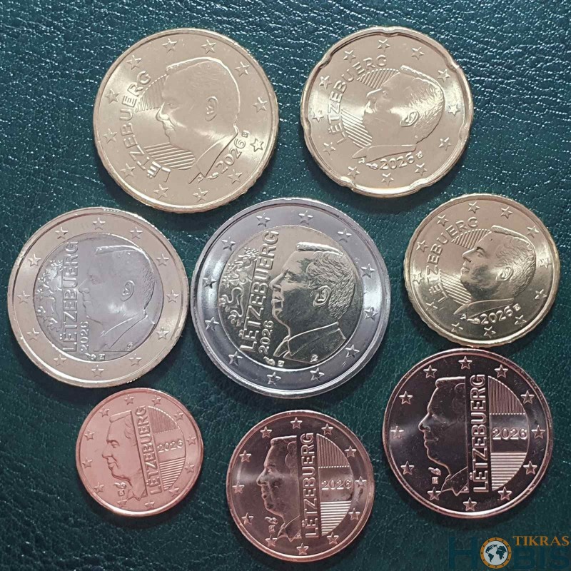 Liuxemburg 2026 Euro coin set (new design)