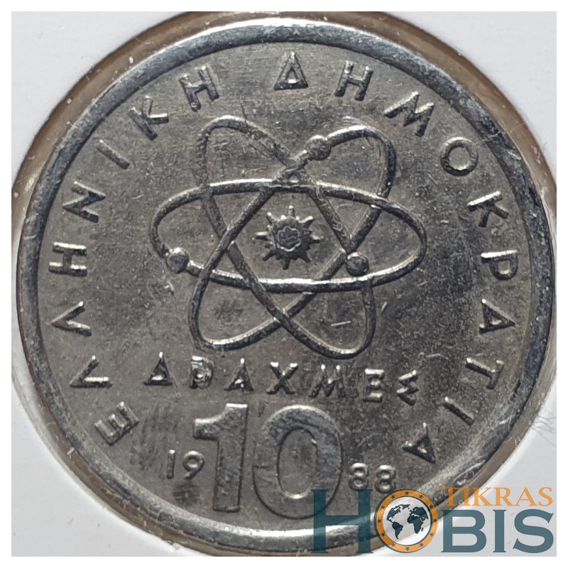 Graikija 10 drachmų, 1982 - 2000 KM132