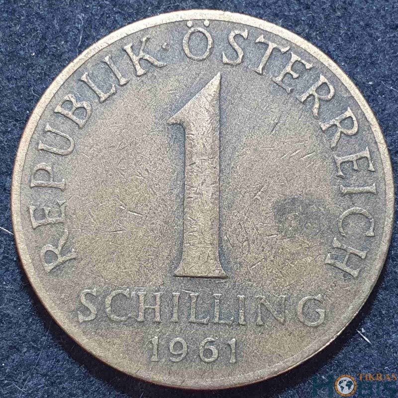 Austrija 1 šilingas, 1959-2001 KM2886
