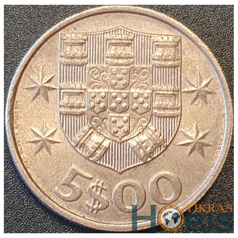 Portugal 5 escudos, 1963-1986 KM591