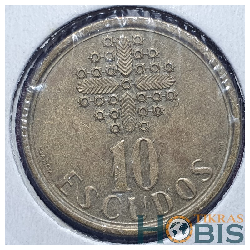 Portugalija 10 eskudų, 1986-2001 KM633
