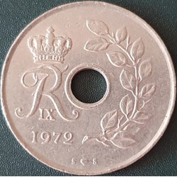 Denmark 25 öre, 1966-1972 KM855