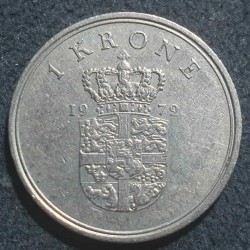 Denmark 1 krone, 1960 -...