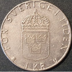 Švedija 1 krona, 1976-1981 KM852