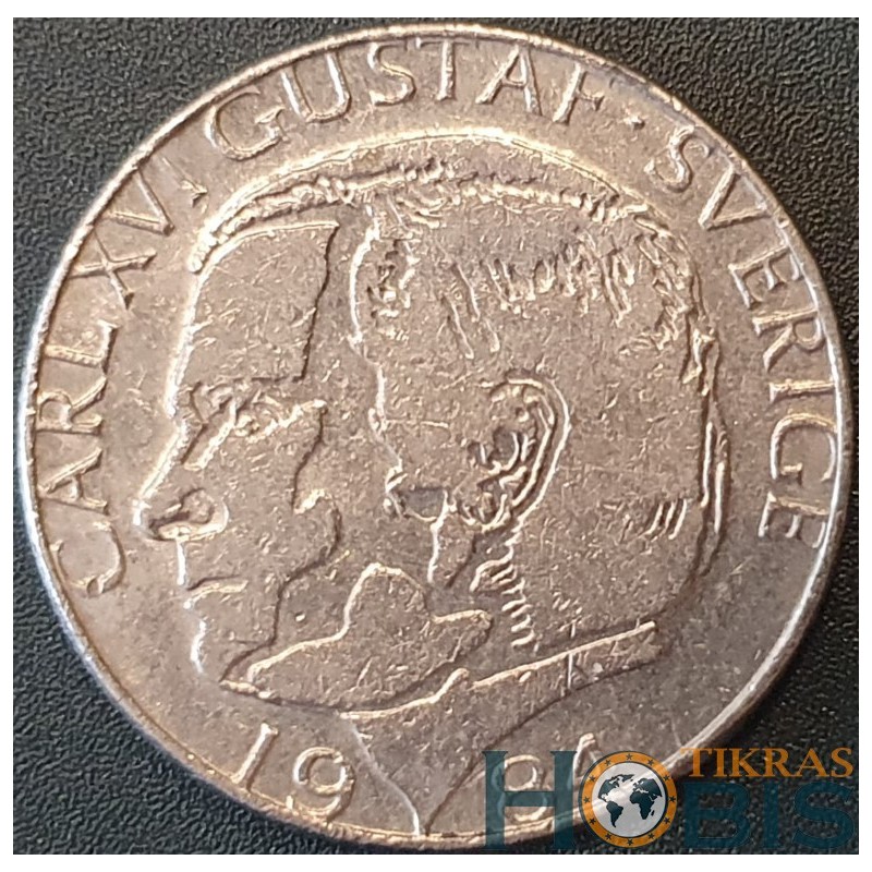 Švedija 1 krona, 1982-2000 KM852a