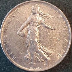 France 1 franc, 1960-2001 KM925