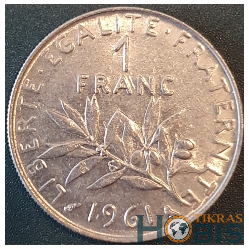 France 1 franc, 1960-2001 KM925