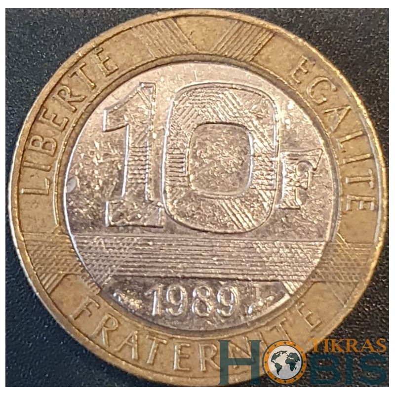 Prancūzija 10 frankų, 1988-2001 KM964