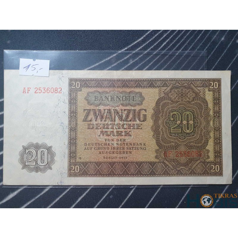 Germany (DDR) 20 Deutsche Mark, 1948 P-13b (2536082)