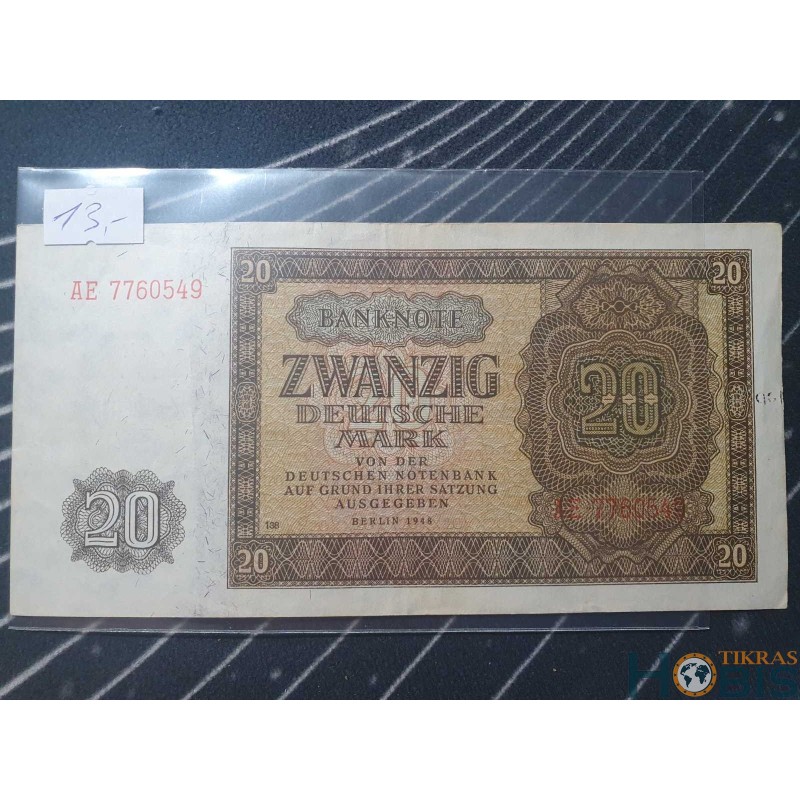 Germany (DDR) 20 Deutsche Mark, 1948 P-13b (7760549)