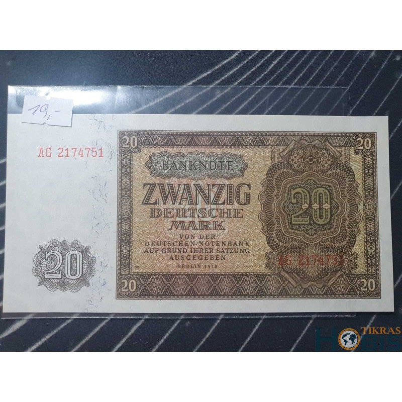 Germany (DDR) 20 Deutsche Mark, 1948 P-13b (2174751)