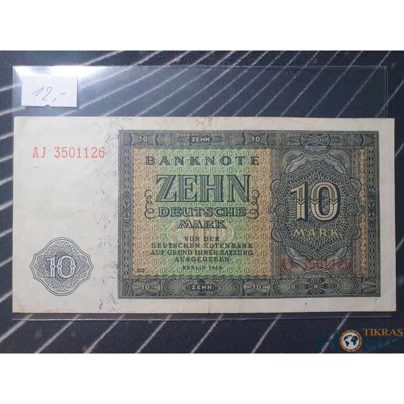 Germany (DDR) 10 Deutsche Mark, 1948 P-12b (3501126)
