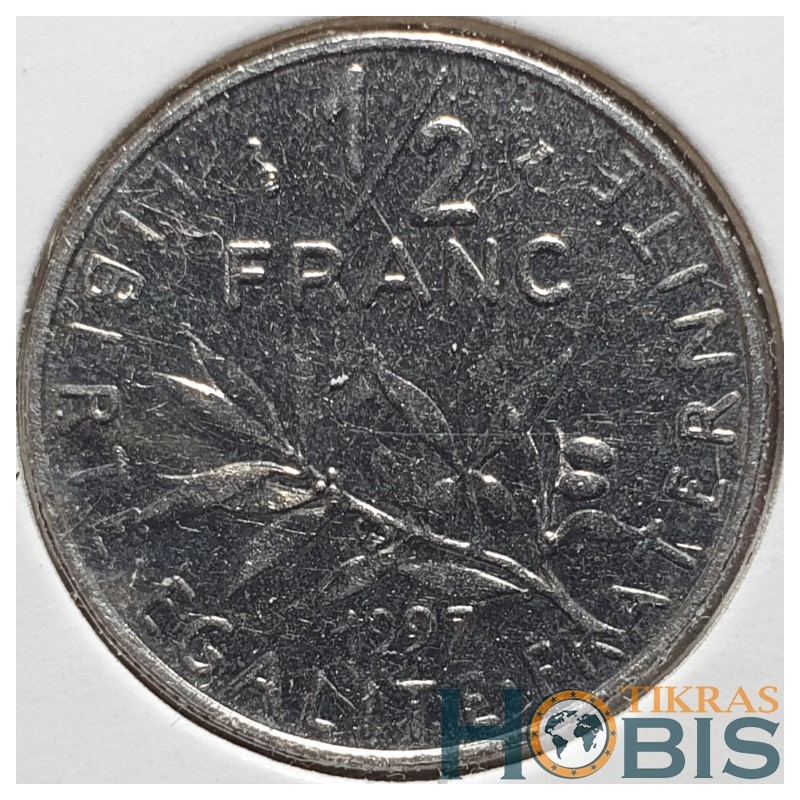 France 1/2 franc, 1965-2001 KM931