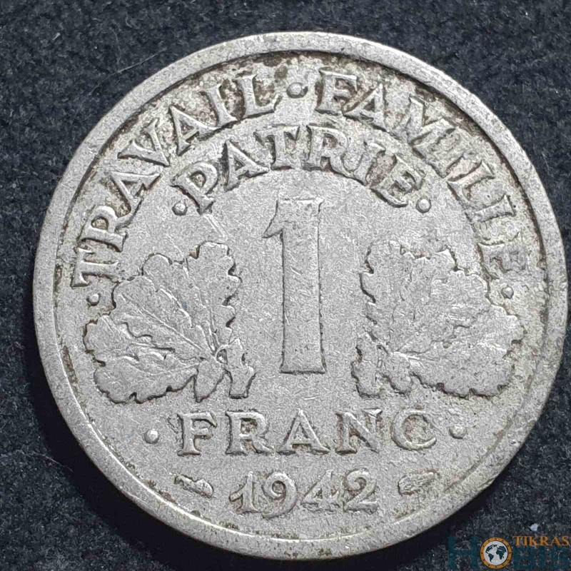France 1 franc, 1942 - 1944 KM902