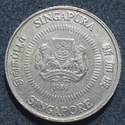 Singapūras 50 centų, 1989 KM53.2