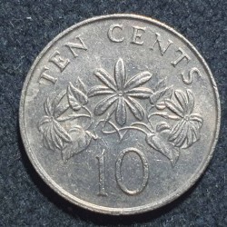 Singapūras 10 centų, 1985 -...
