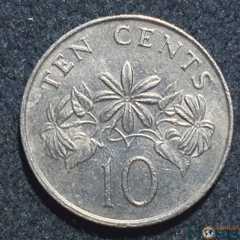 Singapūras 10 centų, 1985 - 1991 KM51