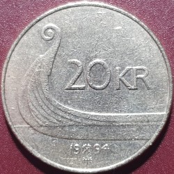 Norvegija 20 kronų, 1994 KM453