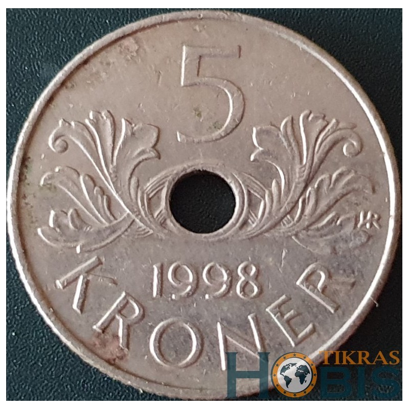 Norway 5 kroner, 1998-2017 KM463