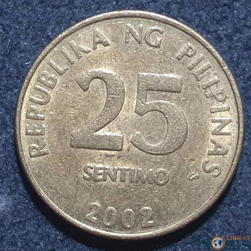 Filipinai 25 sentimai, 2002 KM271