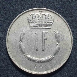Liuksemburgas 1 frankas,...