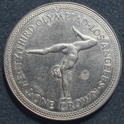 Isle of Man 1 crown, 1984...