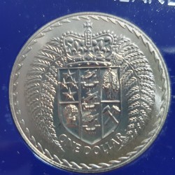 New Zealand 1 dollar, 1967