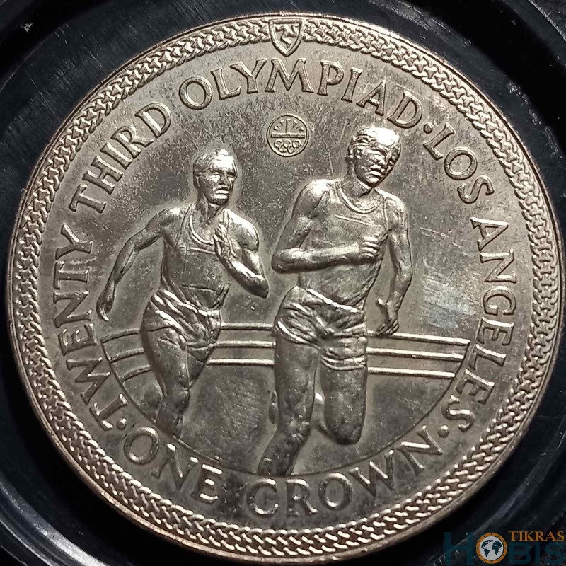 Isle of Man 1 crown, 1984 Runner KM118
