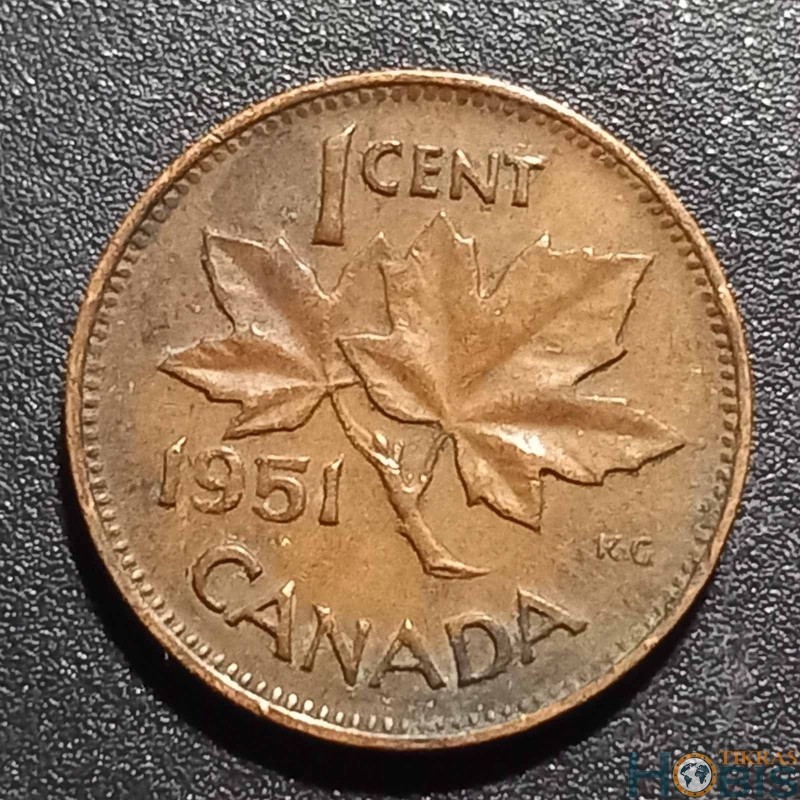 Canada 1 cent, 1951 KM41