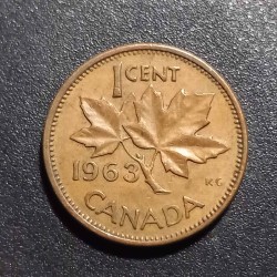 Kanada 1 centas, 1963 KM49