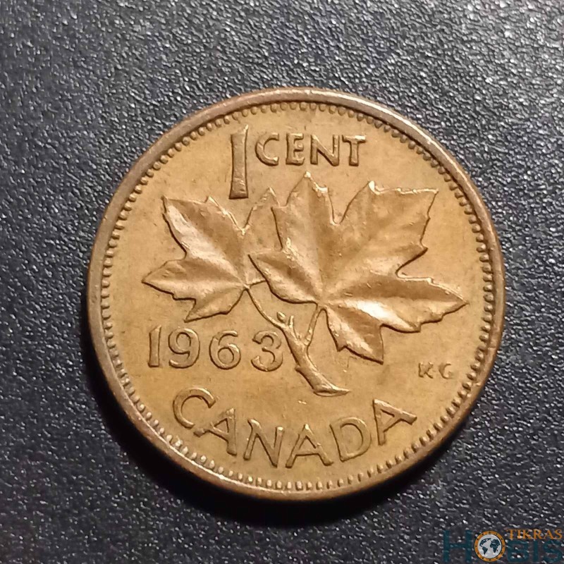 Kanada 1 centas, 1963 KM49
