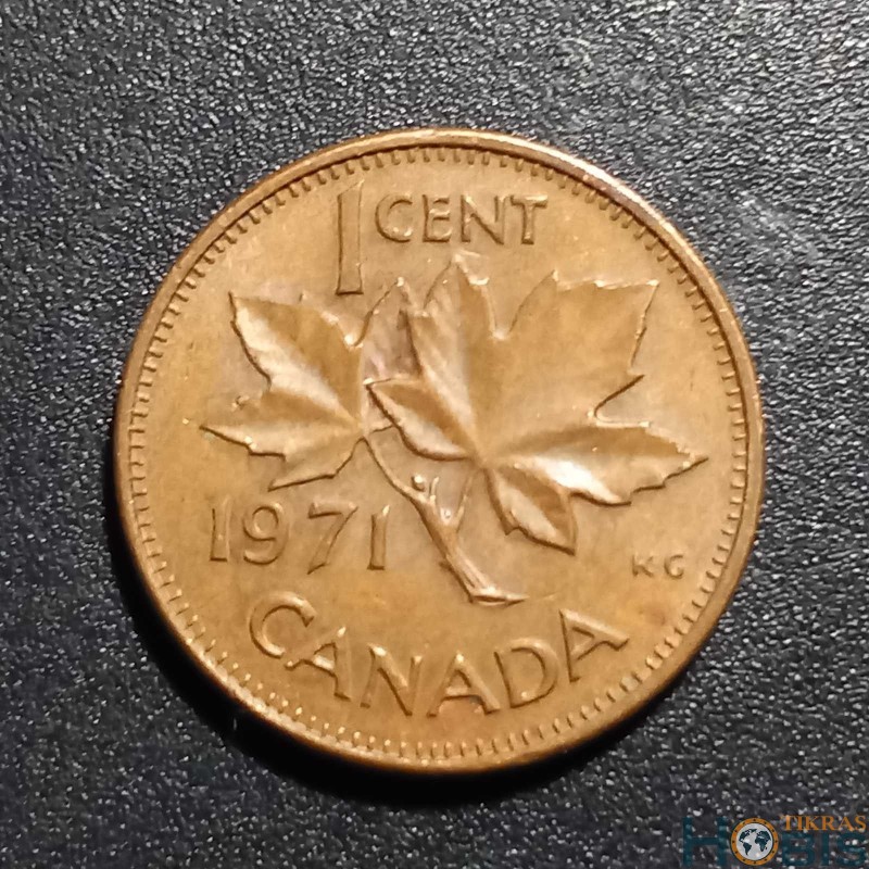 Kanada 1 centas, 1965 - 1978 KM59