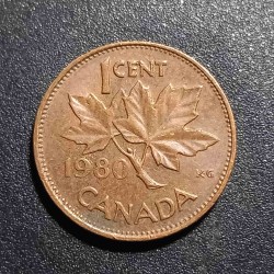 Canada 1 cent, 1980 - 1981...