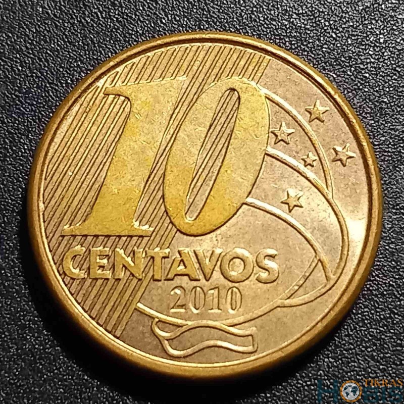 Brazil 10 centavos, 1998 - 2025 KM649