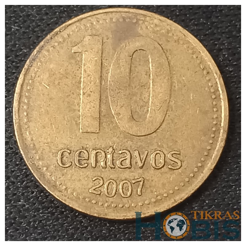 Argentina 10 centavos, 2006 - 2011 KM107a