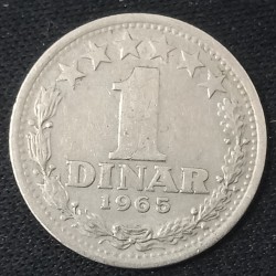 Yugoslavia 1 dinar, 1965 KM48