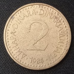 Jugoslavija 2 dinarai, 1984...