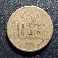 Turkija 10.000 lirų, 1996...