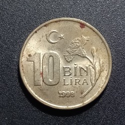 Turkey 10.000 lira, 1998...