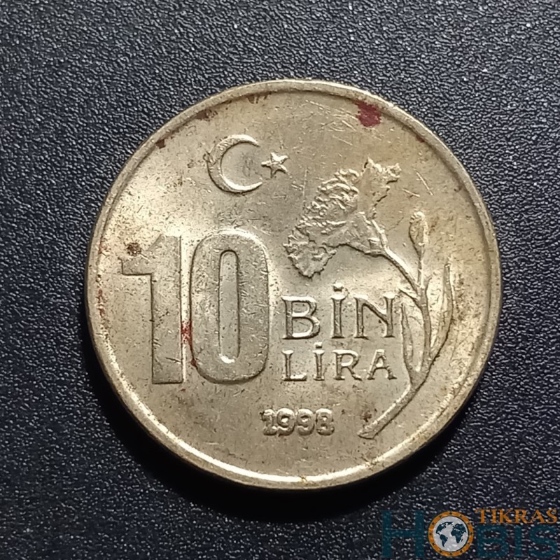 Turkija 10.000 lirų, 1998 KM1027