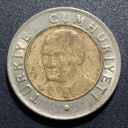 Turkey 1 new lira, 2005 KM1169