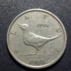 Croatia 1 kuna, 1999 5th National Currency KM9.2