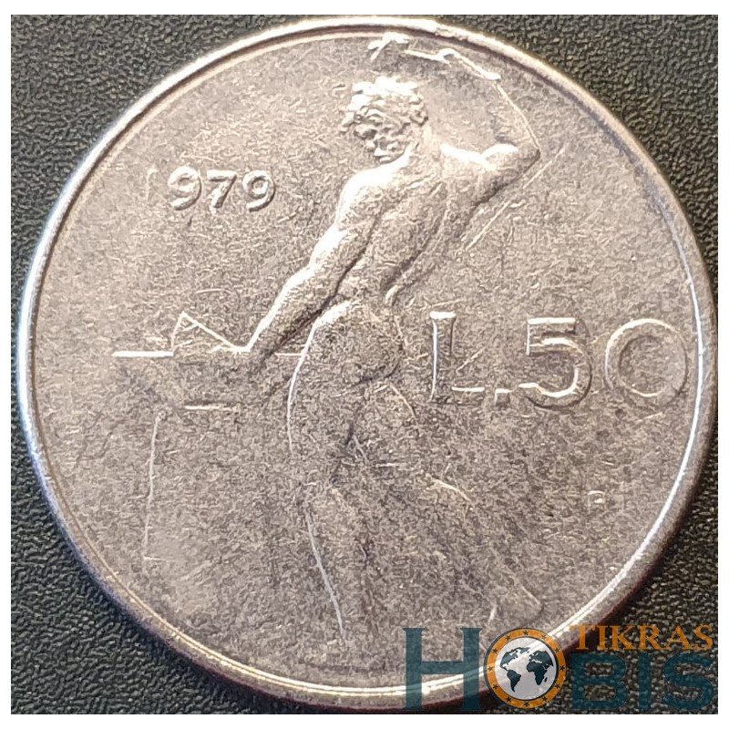 Italija 50 lirų, 1954-1989 KM95.1